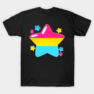 LGBTQ+ Pride Flag Stars - Pansexual T-Shirt